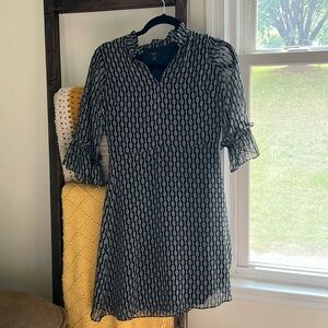 Navy and white Ann Taylor dress - size 00P